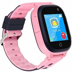 Topchances Kids Smart Watch Phone Positioning Tracker Not Gps Sos Call Safe Anti-lost Monitor Touch Screen Phone Watch For 3-12 Years Old Kids Gift Pink