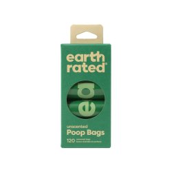 Earth Rated 120 Poop Bags On 8 Refill Rolls - Unscented