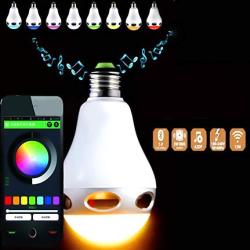 Innolife - 2 In 1 Bluetooth App Control Music Playing 3W Speaker + Dimmable Multicolored Color Changing LED Lights For Home Office Parties Dinners