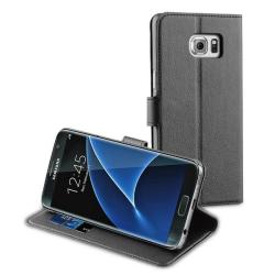 Wallet Case For Galaxy S7 Edge - Black