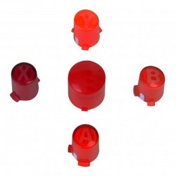 Xbox 360 Red Abxy With Guide Controller Button Set