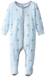 Baby Footed Sleeper Premium Soft And Breathable Cotton Multiple Styles Blue 9 Months