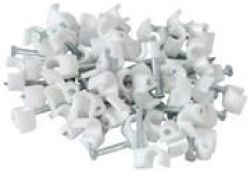 Noble Round Cable Clips 8MM White 100 Pieces Per Pack Retail Packaging 3 Months Warranty Product Overviewthe Noble 8MM Round Cable Clips With Nail