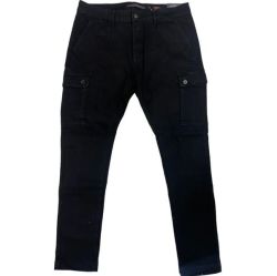 - Sniper Mens Black Cargo Jeans