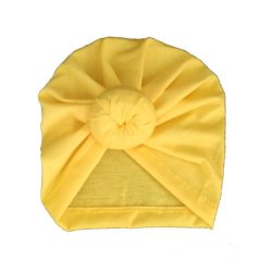4AKID Baby Turban Hat - Yellow