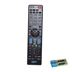 Hqrp Remote Control For LG 32LG30 32LG30DC 32LG40 32LG60 32LG70 32LH20 32LK330 32LK450 60PZ750 Lcd LED HD Tv Smart 1080P 3D Ultra 4K +