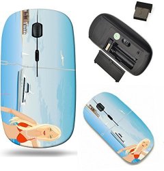 Liili Wireless Mouse Travel 2.4G Wireless Mice With USB Receiver Click With 1000 Dpi For Notebook PC Laptop Computer Mac Book She Travels On