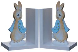 Wooden Beatrix Potter Peter Rabbit Bookends