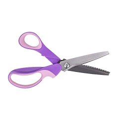 Highgradelife Pinking Shears 9.2 Inches Handled Professional Stainless Steel Dressmaking Sewing Craft Scissors Zig Zag Scissors Serrated