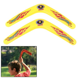 Classic V Style Flying Boomerang Outdoor Interesting Flying Toy Yellow