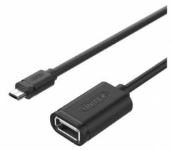UNITEK CAB-USB-MICBM-AF-0.2 USB 2.0 Micro-b Male To USB Type-a Female Otg Cable