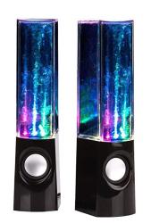 Utronix Plug And Play LED Fountain Multi-color Illuminated Dancing Water Speaker For Ipad Ipod Iphone Android Smart P