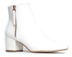 Comfortable Low Ankle Boot White 7.5 B M Us