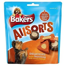 Bakers Dog Treats Chcicken & Beef Allsorts 98G Pack Of 6