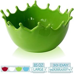 Premium Large Salad Bowl - Serving Bowl - Fruit Bowl - Candy Dish - Decorative Centerpiece Bowl - Best For Serving Fruit Salad Candy