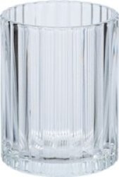 Wenko Vetro Range Glass Toothbrush Tumbler Transparent