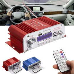 Kentiger Hy3006 2 Channel Hi-fi Audio Stereo Mini Amplifier Car Home Mp3 Usb Fm Sd W Remote 12v