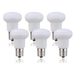Pack Of 6 BR14 E17 LED Bulb 3W 30W Equivalent 4000K Nature White Glow Cri 80+ Wide Flood Light Bulb For Ceiling Fan 120 Beam Angle Non-dimmable