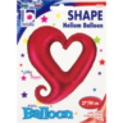 Red Chain Of Hearts Large Helium Foil Balloon