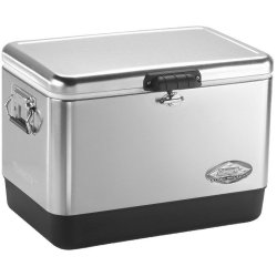 Coleman Camping Gear Coleman Stainless Steel Belted Coolerbox - 51L