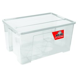 47L Clear Storage Box With Clip On