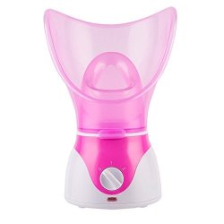 Facial Steamer Facial Hot Spray Steamer Sauna Beauty Instrument Home Spa Warm Mist Moisturizer Cleansing Pores Thermal Face Sprayer Humidifier Skin Care Pink