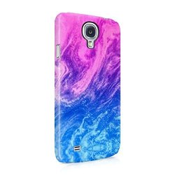 Blue & Pink Ombre Paint Mix Hard Plastic Phone Case For Samsung Galaxy S4 MINI