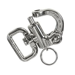 Deals on Fusion Climb Quick Release Swivel Snap Shackle Pull-lock Mechanism  Silver 800 Lbs Wll, Compare Prices & Shop Online