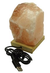 Energize Natural Air Purifier Himalayan Crystal Rock Salt USB Red Lamp SLP58A-1
