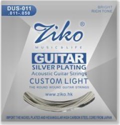 Silver Plating Light Acoustic Guitar Strings - DUS011