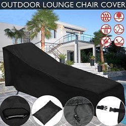 Dajun Outdoor Lounge Chair Cover 39.4 Inch Waterproof Patio Chaise Covers 200X68X70CM