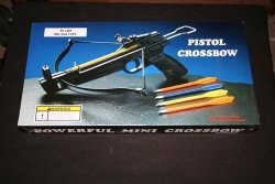 8022 Pistol Crossbow 50lbs Fiber Body Mk-50a1 5pl +10 Aluminium Bolts