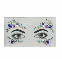 Temporary Face Stickers Tattoo Easy To Operate Crystal Face Gems Rhinestone Diy Face Jewels Stickers Party Body Glitter Stick 13