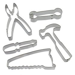 Tool Cookie Cutter Set - 5 Piece - 4 In Screw Driver 4 In Wrench 4.5 In Pliers 4.75 In Hammer 5.25 In Saw