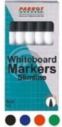 Whiteboard Markers 10 Markers - Slimline Tip - Green