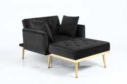 Merveiller 1 Seater Sofa Bed - Black