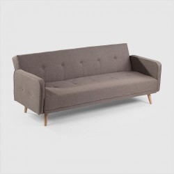 Lorenzo 3-Seater Sleeper Sofa in Brown