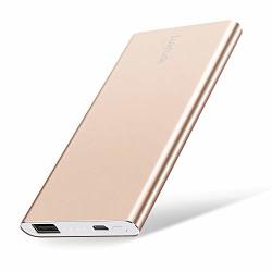 Luxtude 5000MAH Ultra Slim Portable Phone Charger For Iphone Samsung Galaxy LG And Android Phone. 2.4A Fast Charging Power Bank Portable Charger Li-polymer External