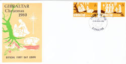 Gibraltar 1980 Christmas First Day Cover