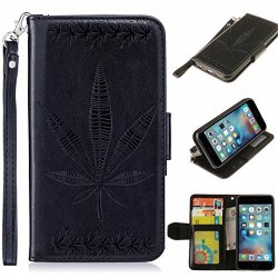 IPHONE5S Leather Case Embossed Flip Leather Credit Cards Wallet Flip Cover Case For Apple Iphone SE 5 5S 6