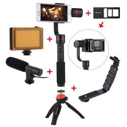 Puluz G1 3-AXIS Stabilizer Handheld Gimbal With Clamp Mount And Tripod Holder + L-shape Bracket +...