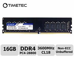 Timetec Hynix Ic Cjr 16GB DDR4 3600MHZ PC4-28800 Unbuffered Non