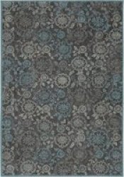 Traditional Antique Floral Inspired Design Rug Brown And Light Silver