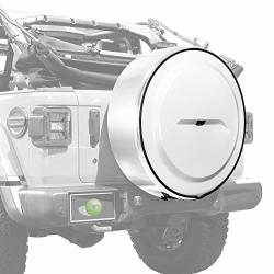Boomerang - Color-matched Masterseries Hard Jl Tire Cover - 285 70R17 - For Jeep Wrangler Jl With Back-up Camera - Rubicon 2018-2020 - Bright White