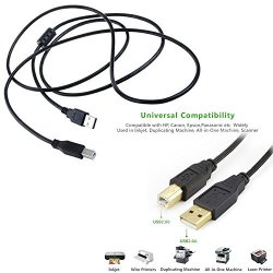 Accessory USA 6ft USB 2.0 Data Sync PC Cable Cord for RDM EC7500i Check Scanner Reader