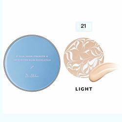 Dr.althea Double Serum Balm Full Coverage Foundation Containing Ceramide And Peptide Glow Cover Pact Luminous Moist Air Cushion Bb Cream With Coffee Draw Pattern