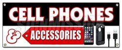 Cell Phones And Accessories Banner Sign Burner LG Samsung No Contract