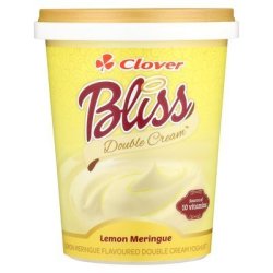Clover Bliss Lemon Meringue Double Cream Yoghurt 500G