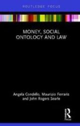 Money Social Ontology And Law Hardcover