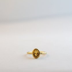 Oval - Large - Citrine Small